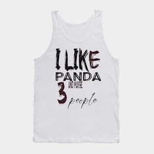 like panda and maybe 3 people Tank Top